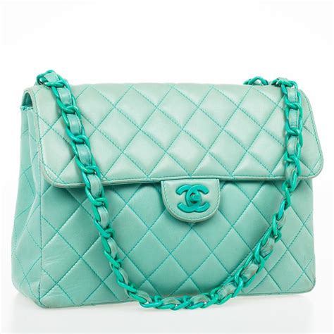 turquoise CHANEL Women Handbags 